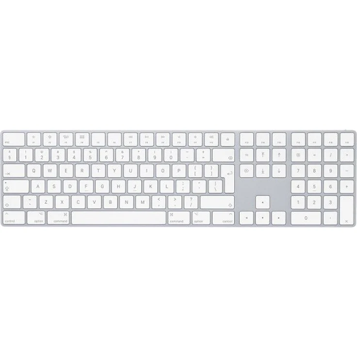 Apple Magic Keyboard with Numeric Keypad - Tastatur - Bluetooth - USA International (QWERTY) - Silber - für 10.2-inch iPad, 10.5-inch iPad Air, iPad mini 5, iPhone 11, XR, XS, XS Max (MQ052Z/A) – Bild 1