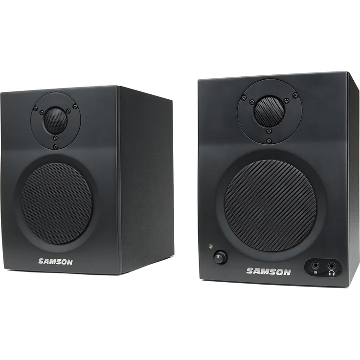 Samson MediaOne BT4 Multimedia Lautsprecher mit BlueTooth Empfänger Kompakt-Lautsprecher - 20 Watt - schwarz