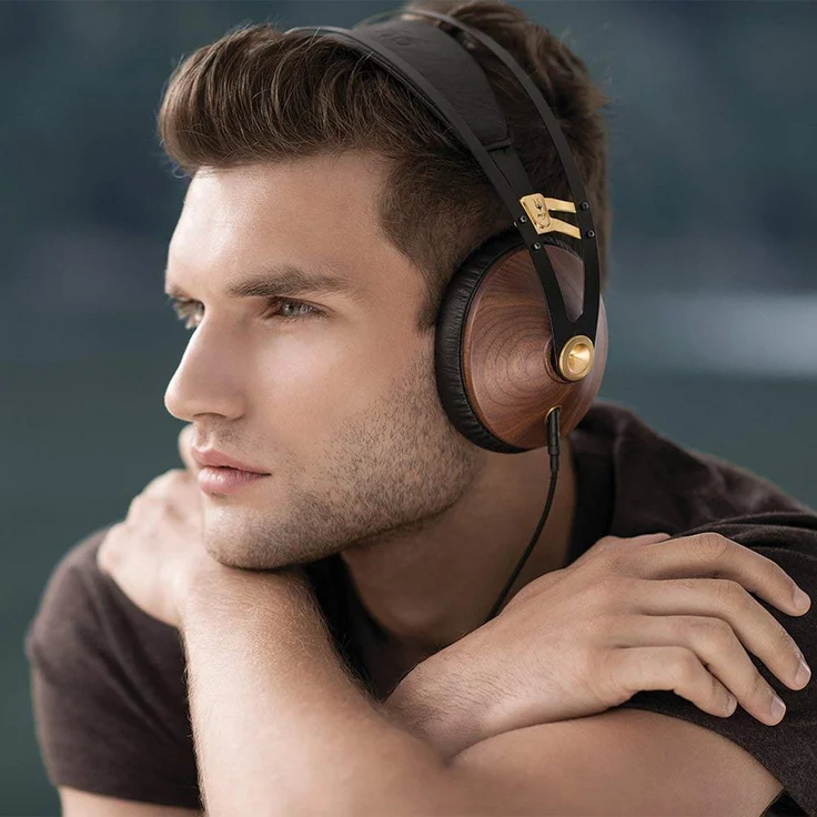 Meze 99 Classics Walnut Gold Audiophiler Over-Ear Kopfhörer, hochwertigen Materialien und hohem Walnut Gold – Bild 4