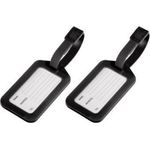 Hama Kofferanhänger mit Adressschild, 2er-Set, Schwarz