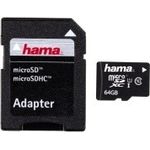 Hama Class 10 microSDXC 64GB Speicherkarte inkl. Adapter (UHS-I) für Mobile