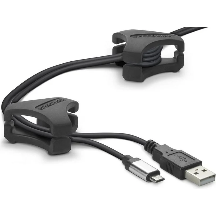 Speedlink Kabelhalterungen - MODO Cable Organizer Size S - 9 Kabel-Halterungen - schwarz