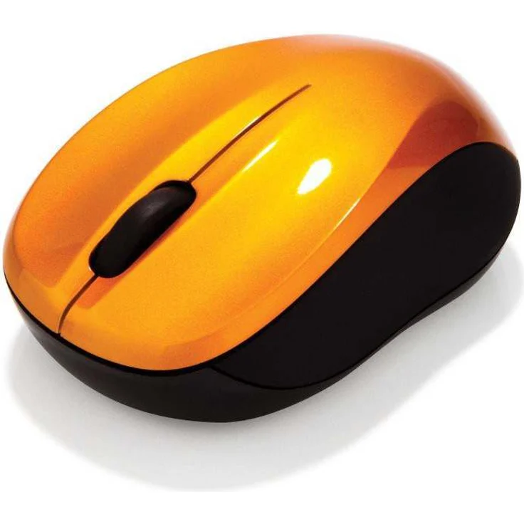 Verbatim GO NANO kabellose Maus - Optische Funkmaus für PC und Mac mit 2.4 GHz, 1600 dpi Auflösung, Nano-Receiver, orange – Bild 1