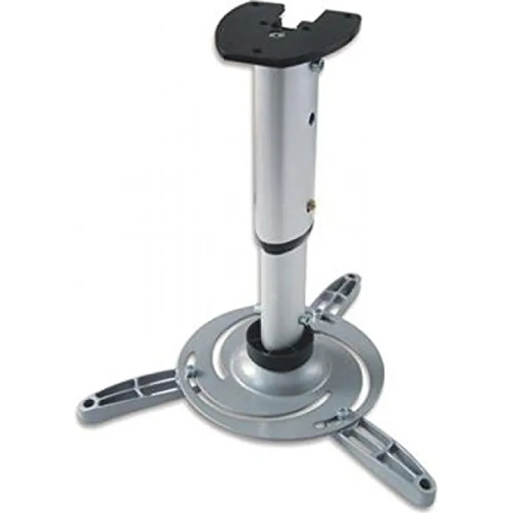 Techly ICA-PM-102XL Universal Deckenhalterung für Beamer, ausziehbar, 60-102 cm Silber