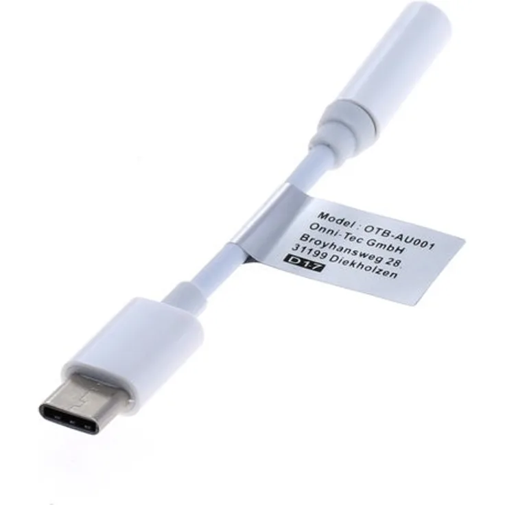 OTB Audio-Adapter - USB Type C (USB-C) -> 3,5mm Stereo - Kabel