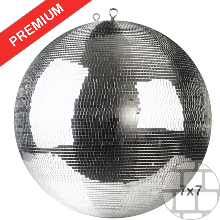 Spiegelkugel 50cm silber - Safety - Diskokugel Echtglas - 7x7mm Spiegel PREMIUM