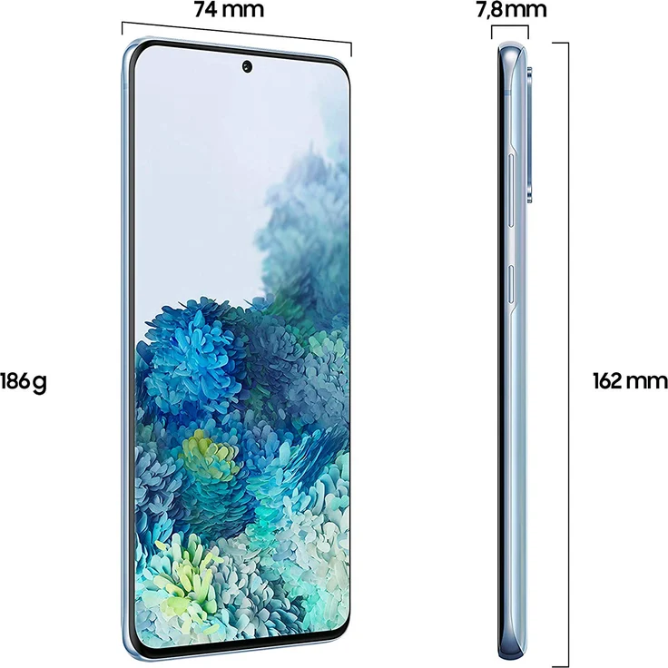 Samsung Galaxy S20+ Smartphone 16,95cm (6,7 Zoll) Dynamic AMOLED-Display, 128GB interner Speicher, 8GB RAM, Hybrid-SIM, Android, Cloud Blue – Bild 4