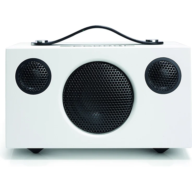 Audio Pro Addon T3 portabler Bluetooth Stereo-Lautsprecher (30h Akkulaufzeit, Echtholzgehäuse) Weiß – Bild 2