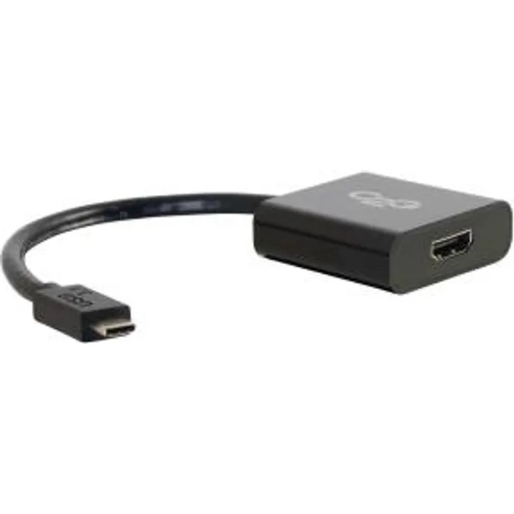 C2G USB3.1-C-HDMI Schwarz - Kabelschnittstellen--Adapter (USB3.1-C, HDMI, Male Connector-Female Connector, Schwarz)