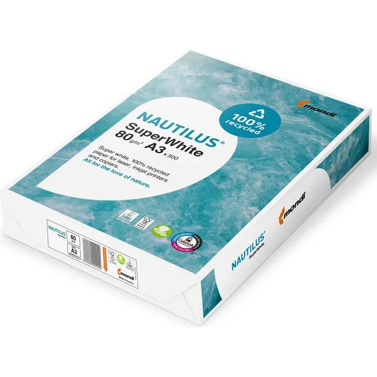Nautilus, Kopierpapier 80 g/m², A3, weiß, 500 Blatt