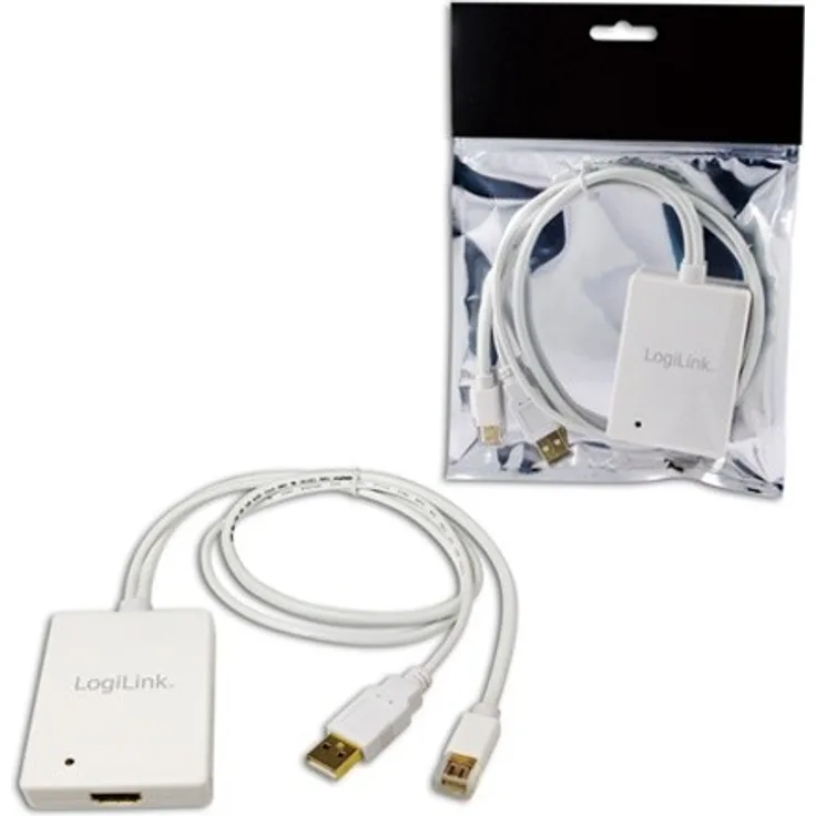 2direct LogiLink Mini Adapter, Display Port + USB Audio zu HDMI