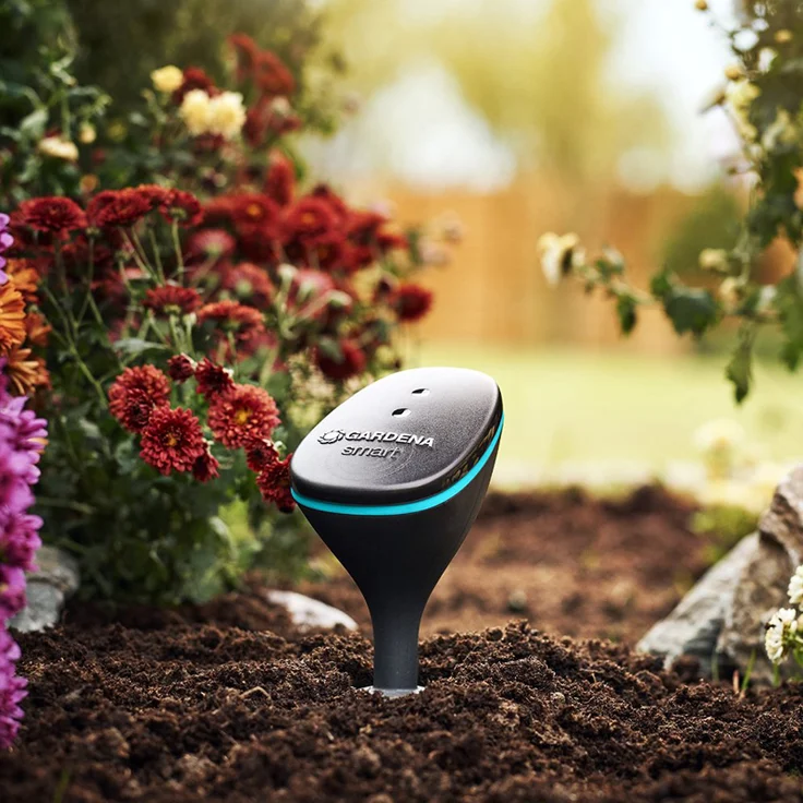 GARDENA smart Sensor: misst Bodenfeuchte, Lichtstärke, Außentemperatur per smart App für iOS und Android, kann in die Bewässerungssteuerung integriert werden (19030-20) – Bild 2