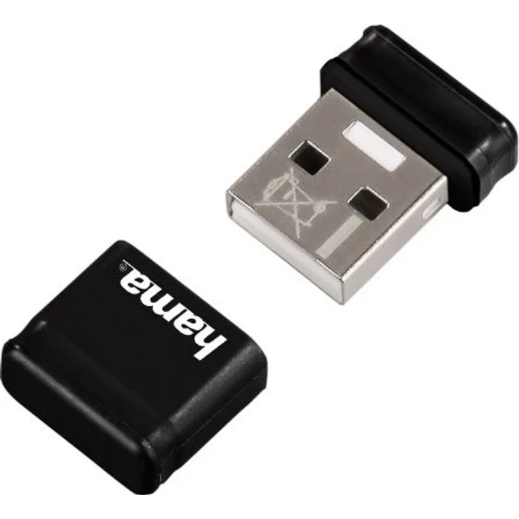 Hama 16GB USB-Stick USB 2.0 Datenstick besonders geeignet für Auto&KFZ Radio, Laptop, Computer, Netbook, Speicherstick (10 MB-s Datentransfer, Memory Stick mit Verschlusskappe im Mini-Format) schwarz