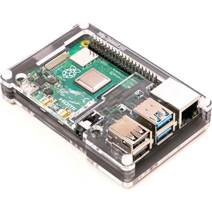 PiBow Coupé Gehäuse für Raspberry Pi 4, Ninja