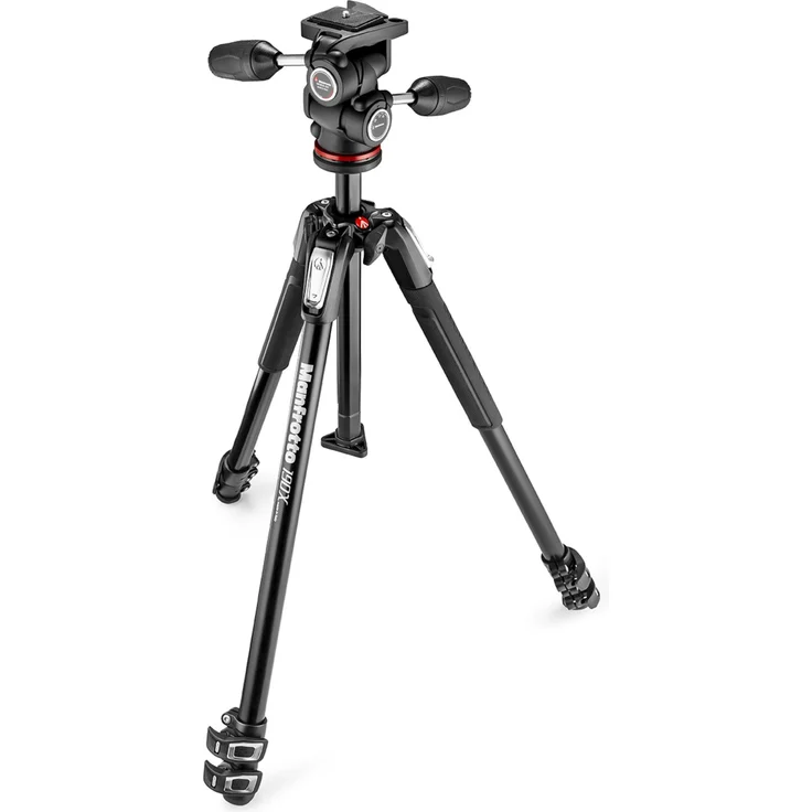 Manfrotto MK190 X 3?3 W1 + Kugelkopf für Kamera Stativ schwarz – Bild 1