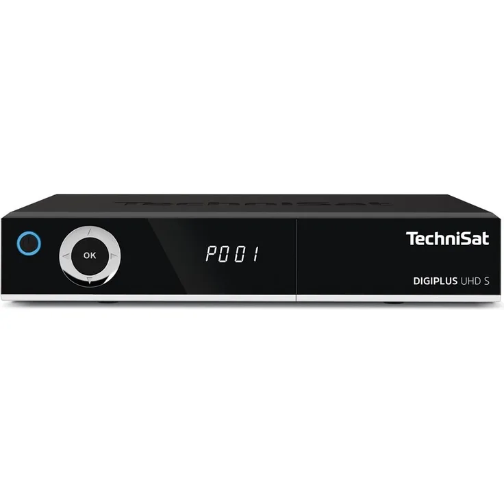 TechniSat Digiplus UHD S, 4K Receiver mit Twin-Tuner Sat DVB-S2, App Steuerung, DVR Aufnahmefunktion, LAN, CI+, USB 3,0