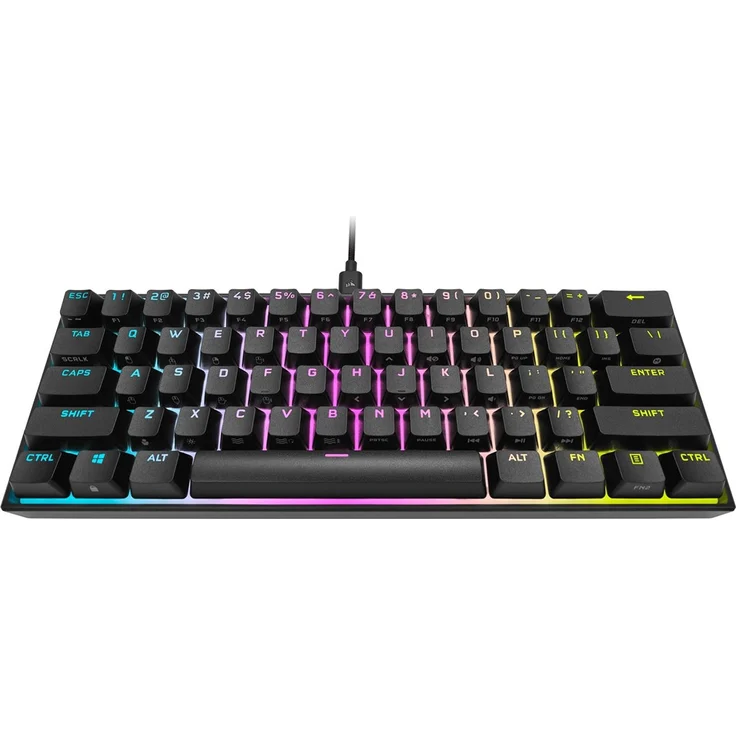 Corsair K65 RGB MINI 60% Tastatur USB Deutsch QWERTZ Schwarz ( CH-9194014-DE ) – Bild 1