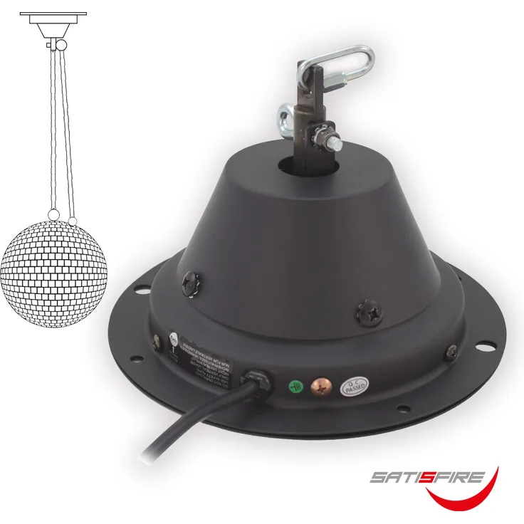 Spiegelkugel Sicherheits Motor SATISFIRE MBM-5010, 10kg, bis 50cm Kugel, 1,5 Umdrehungen