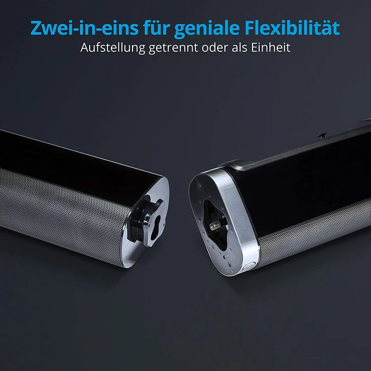 Medion LIFE 2.1 Soundbar mit Subwoofer, kabellos/kabelgebunden, geeignet für TV, schwarz  – Bild 3