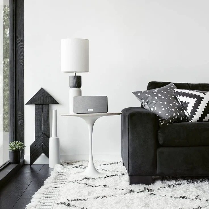 Sonos Play:3 Multiroom-Lautsprecher mit Webradio, geeignet für Indoor, Outdoor, weiß – Bild 2