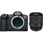Canon EOS R5 Vollformat Systemkamera - Gehäuse (spiegellos, 45 MP, 8K-RAW-Video, 5-Achsen Bildstabilisator, 8 cm (3,2 Zoll) LCD II, WLAN, Bluetooth, USB 3.1, Dual Pixel CMOS AF II) schwarz inkl. RF 50mm f1,2 L USM