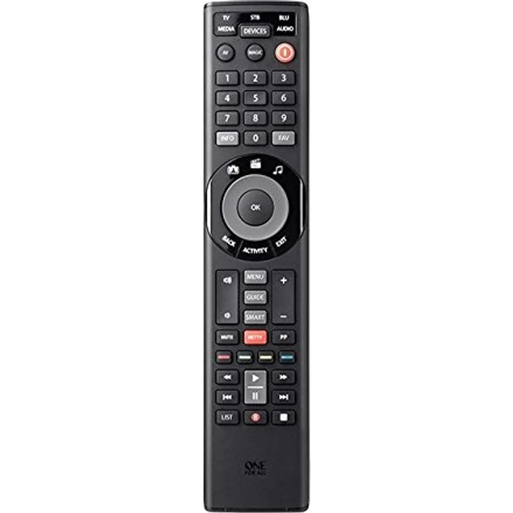 One For All Smart Control 5 Universal Fernbedienung - Steuerung von 5 Endgeräten - Funktioniert rt mit allen Herstellermarken – er App zur Einrichtung - Optimiert für Smart TV URC7955 - Preisvergleich – Bild 1