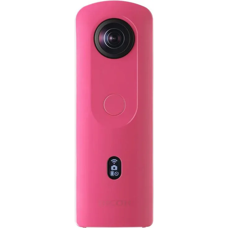 Ricoh Imaging RICOH Theta SC2 PINK, 360°-Kamera mit Bildstabilisierung, hohe Bildqualität, High-Speed Datentransfer, Nachtaufnahmen mit geringen Bildrauschen, klein & leicht, für IOS und Android