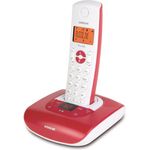Audioline PRO 280 Color Analog-Telefon leuchtrot 