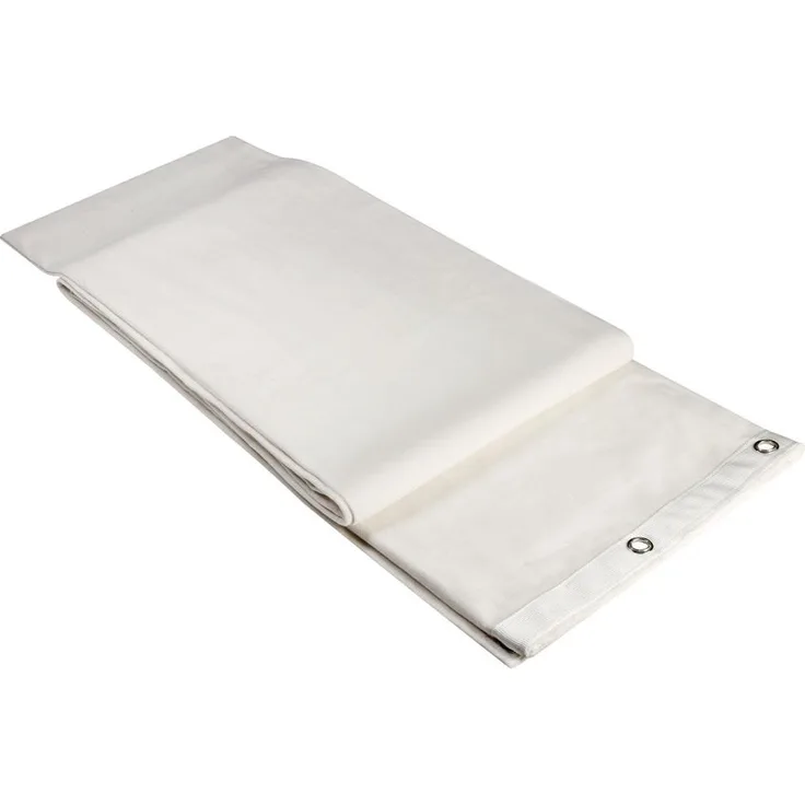 Adam Hall Accessories 0160 X 33 WH - Akustikmolton B1 mit brünierten Ösen, gesäumt, 3 x 3 m, creme