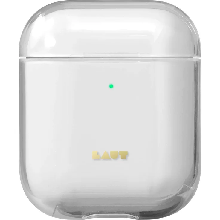 LAUT Crystal-X für AirPods 2 und 1 Ladegehäuse, kristallklares Design, Kratzfest, Front-LED sichtbar (Kristall)