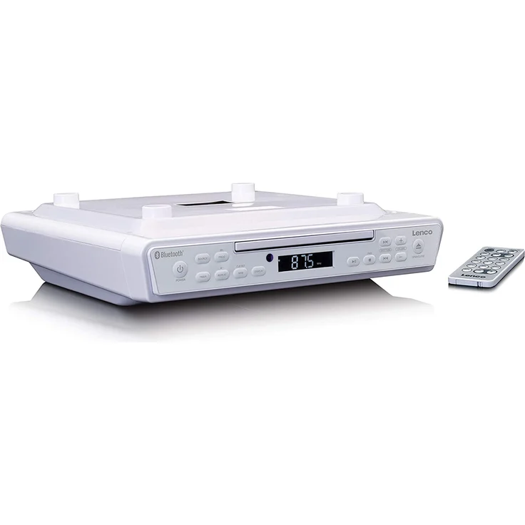 Lenco KCR-150 CD-Radio mit Bluetooth, LCD-Display, weiß – Bild 2