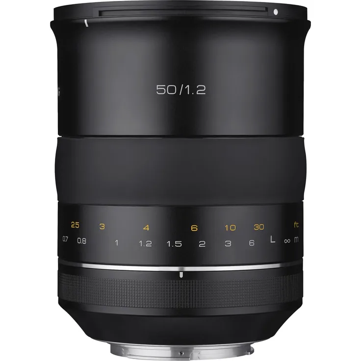 Samyang syxp50-c XP, 50 mm, f/1.2, hohe Geschwindigkeit AE Linse für Canon EF, mit integriertem Chip, Schwarz