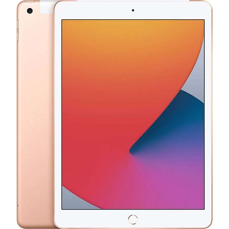 Apple iPad (2020) Quad-HD-Auflösung 10,2 Zoll, LTE-Tablet, Hexa-Core, 32 GB Speicher, iPadOS, Gold (MYMK2FD/A) – Bild 1