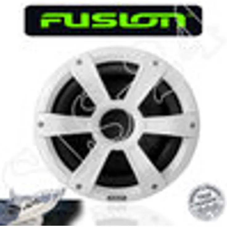 FUSION MARINE Serie 3 SG-SL102SPW 10 Zoll wasserfester Subwoofer 600 Watt Max mit LED Beleuchtung weiß