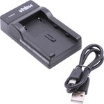 vhbw Micro USB Ladegerät Ladekabel passend für Kamera Samsung VP-D361, VP-D361W, VP-D362, VP-D364W, VP-D371, VP-D371W, VP-D451, VP-D453, VP-D453i