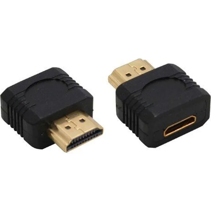 InLine 17691G HDMI Adapter, HDMI A Stecker auf Mini HDMI C Buchse, 4K2K kompatibel, vergoldete Kontakte