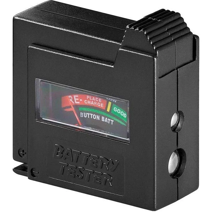 Goobay 54020 Batterietester für AAA, AA, C, D, 9 V, N- und Knopfzellen – Bild 1