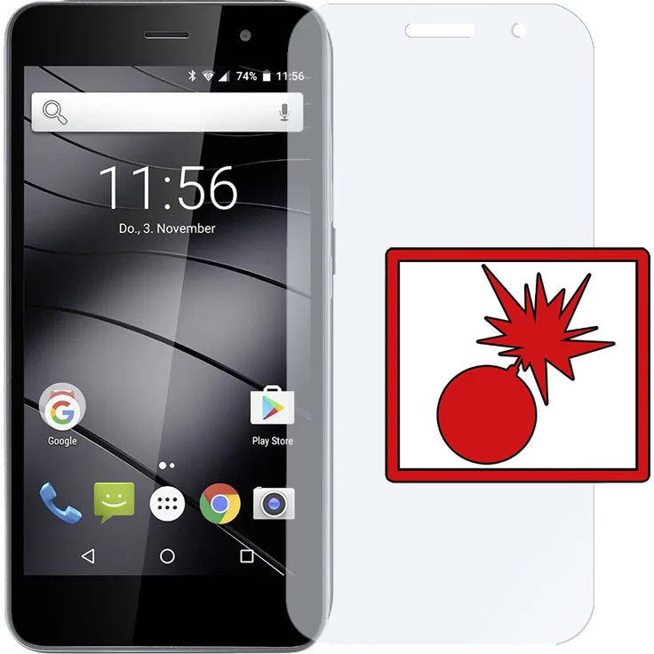 2x Slabo Panzerschutzfolie für Gigaset GS160 KLAR Shockproof