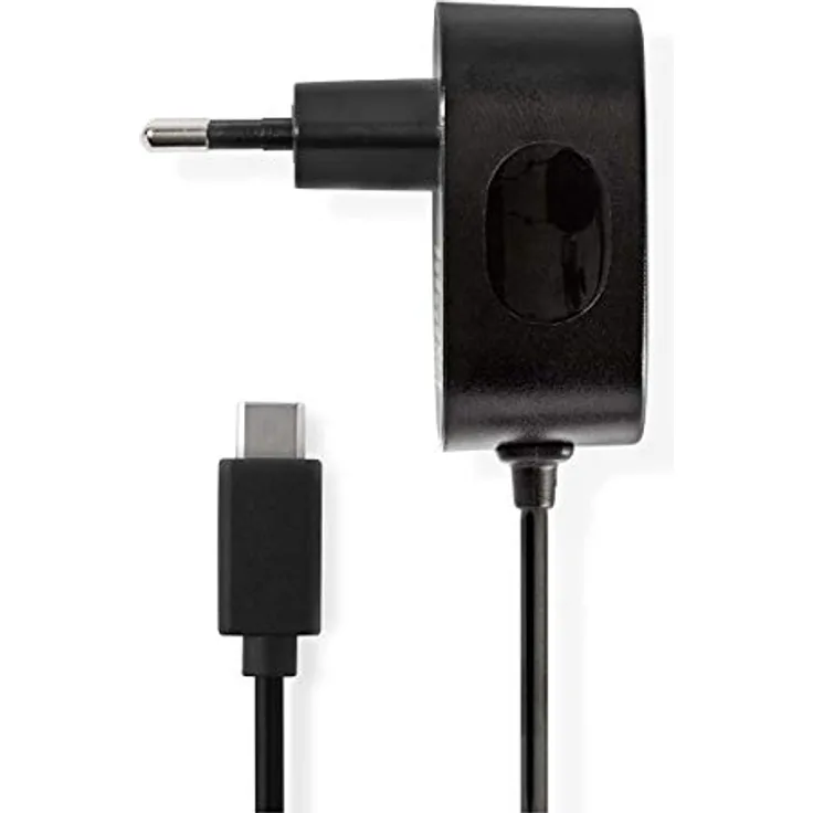 NEDIS Netzladegerät | 3,0 A | Festkabel | USB-C | Schwarz