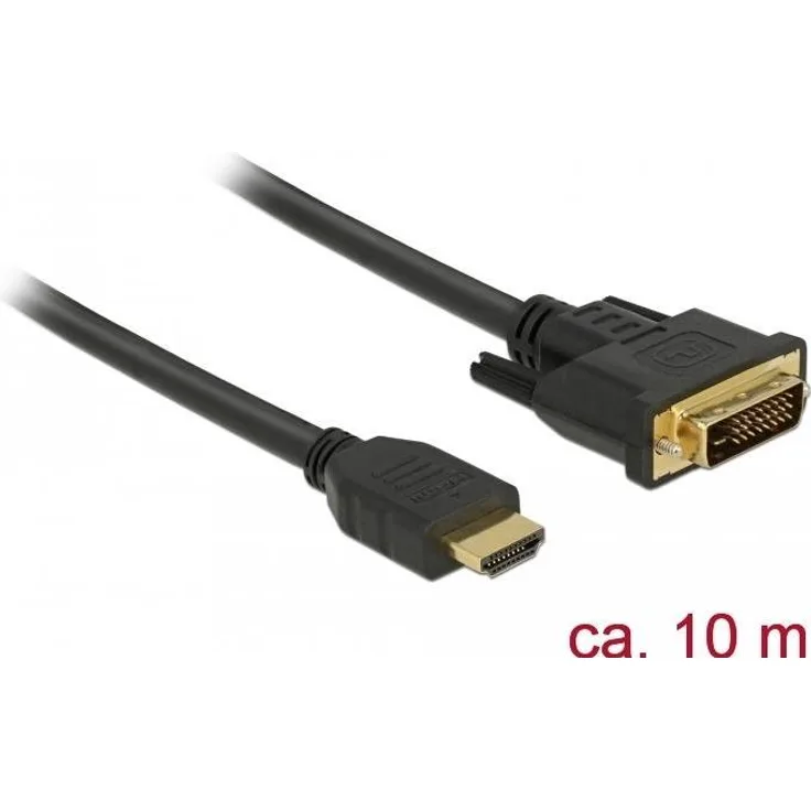 DELOCK HDMI zu DVI 24+1 Kabel bidirektional 10 m (85657)
