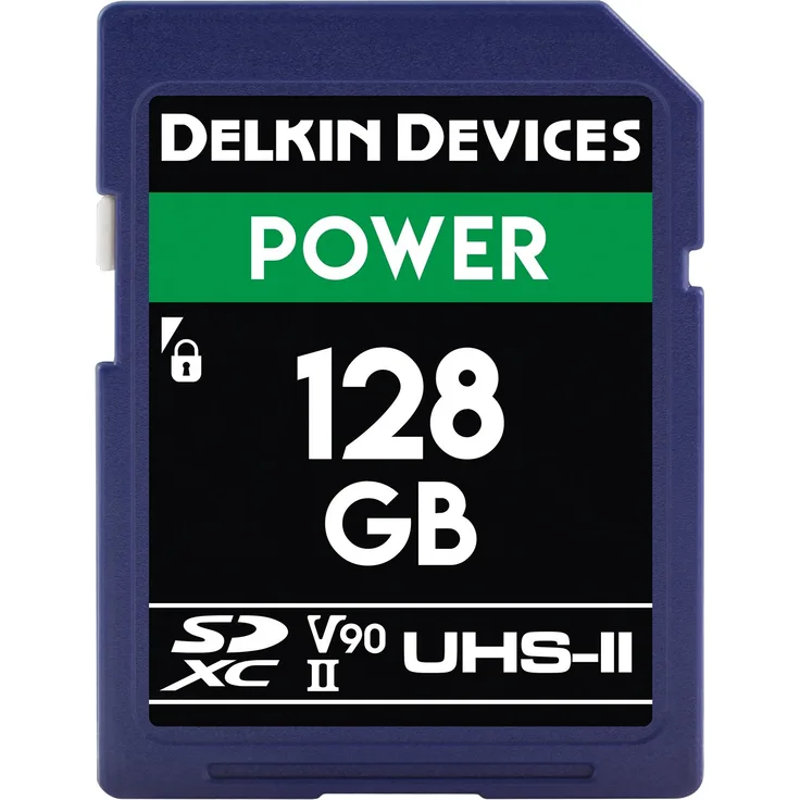 Delkin Devices 128 GB Power SDXC 2000 x uhs-ii U3-V90 Speicherkarte