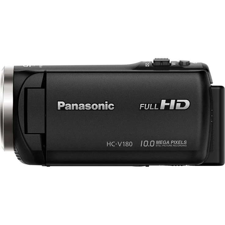 Panasonic HC-V180EG-K Full HD Camcorder (1-5, 8 Zoll Sensor, Full HD, 50x optischer Zoom, 28 mm Weitwinkel, opt. 5-Achsen Bildstabilisator Hybrid OIS+) schwarz – Bild 3