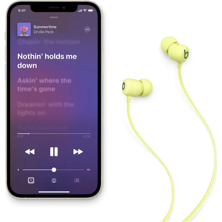 Beats Flex Yuzu Yellow In-Ear Kopfhörer mit Bluetooth, Mikrofon, geeignet für Sport, gelb – Bild 4