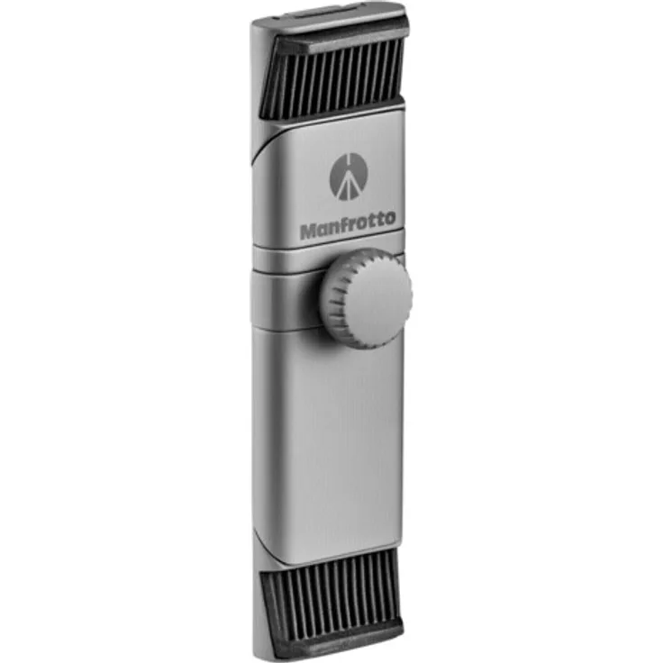 Manfrotto TwistGrip universelle Smartphone-Halterung, grau, silber-matt