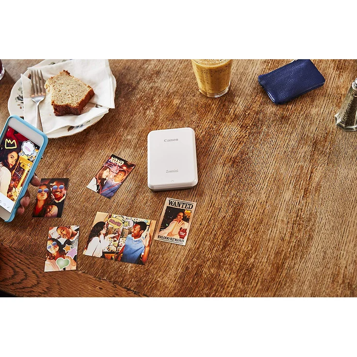 Canon Zoemini Mini Fotodrucker (Mini Fotodrucker, Bluetooth, 5 x 7,5cm Fotos, Akku, ZINK Druck tintenfrei, Sofortdruck, iOS, Android, Printapp, 160g, 314 x 400 dpi) roségold (3204C004) – Bild 7