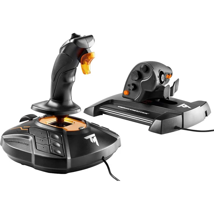 Thrustmaster T.16000M FCS Hotas Flight Control System Schwarz, Orange (2960778) (PC) – Bild 2