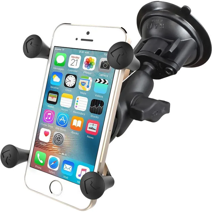 RAM Mount RAM-B-166-A-UN7U - Handy/Smartphone - Fahrrad / Auto - Schwarz - Aluminium - Komposite - X-Grip - Apple iPhone X - iPhone 8 - iPhone 7 - iPhone SE - iPhone 6 - iPhone 5s - iPhone 5c - iPhone 5 - iPod... (RAM-B-166-A-UN7U)
