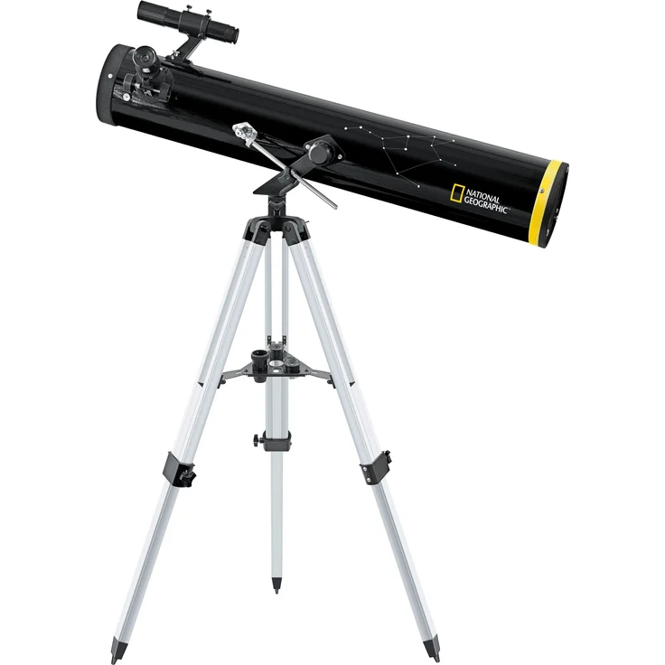 National Geographic Teleskop 114-900 AZ Spiegelteleskop mit azimutalem Aluminiumstativ zur Beobachtung von Mond, Planeten und hellen Deep Sky Objekten inklusive Zubehör – Bild 1