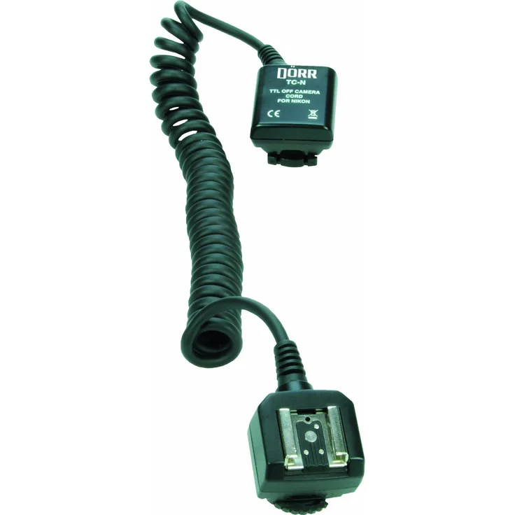 DÖRR Spiral-TTL Blitzkabel 1,4m für Nikon Kameras
