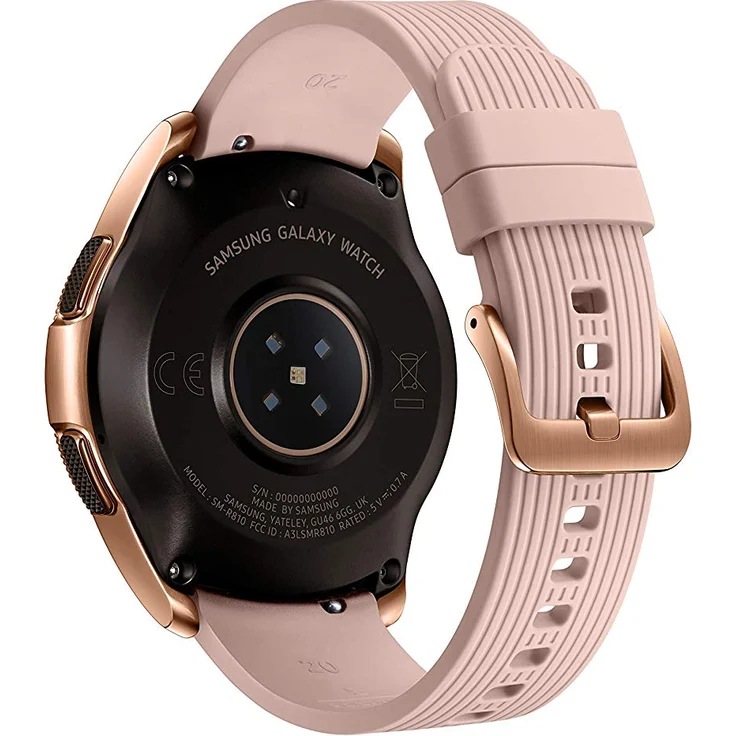 Samsung Galaxy Watch Smartwatch GPS, Damen, 42mm, Edelstahlgehäuse, Roségold – Bild 4